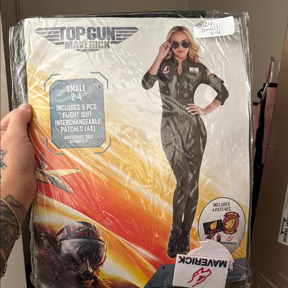 Women's Top Gun Maverick Flight Suit Costume  Small